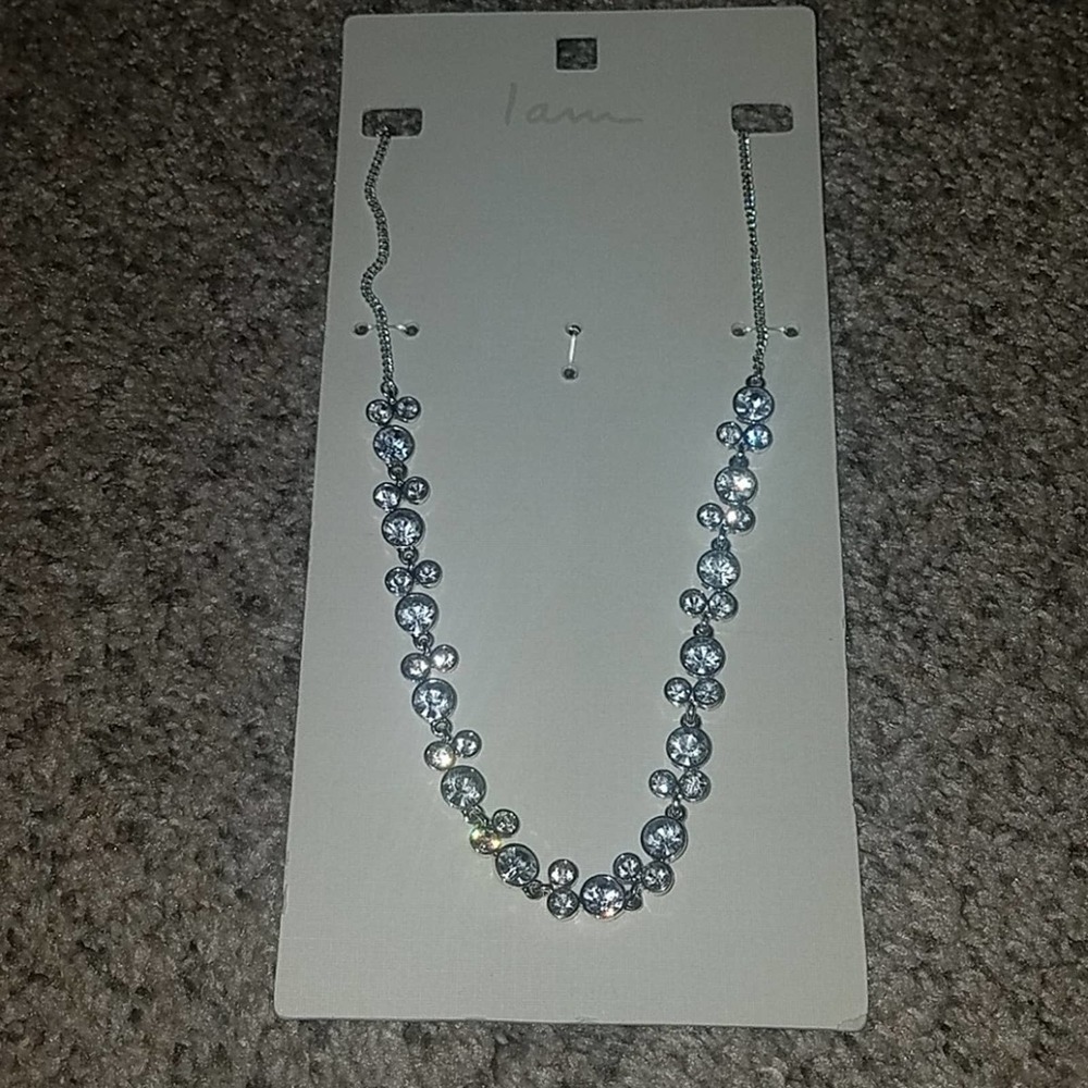 Gorgeous I AM faux diamond necklace, $48